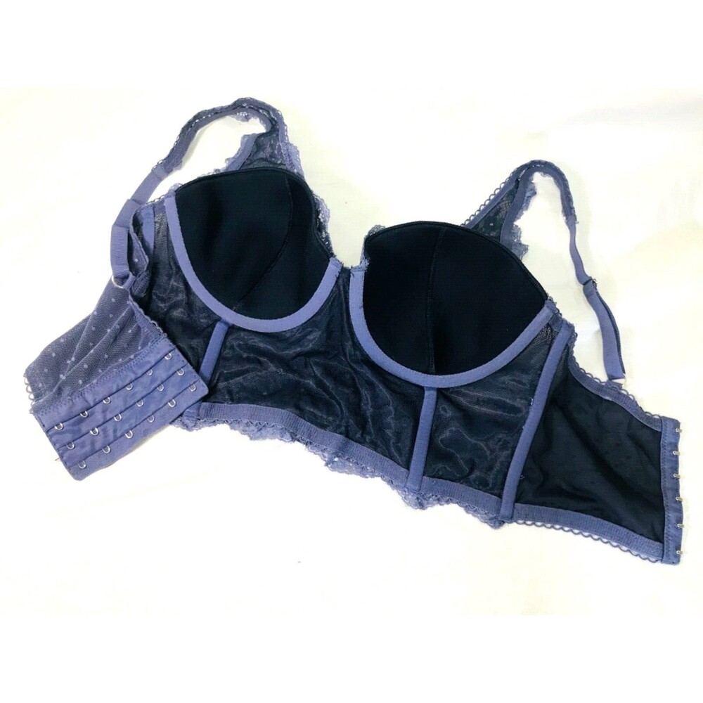 Victoria's Secret 32DD Bra Dream Angel Corset Lined Demi Double Bustier Lace - Picture 11 of 12